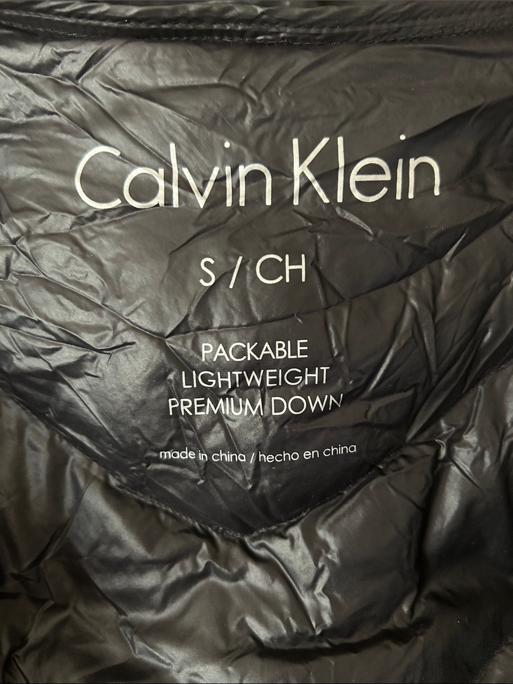 Calvin Klein Lighweight Packable Premium Down Jacket - Picture 3 of 6